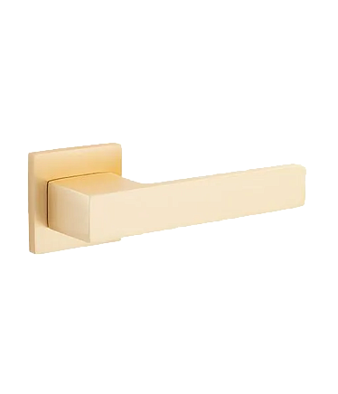 Ручки стандарт Ручка дверная Code Deco на квадратном основании H-30115-A-GMS 